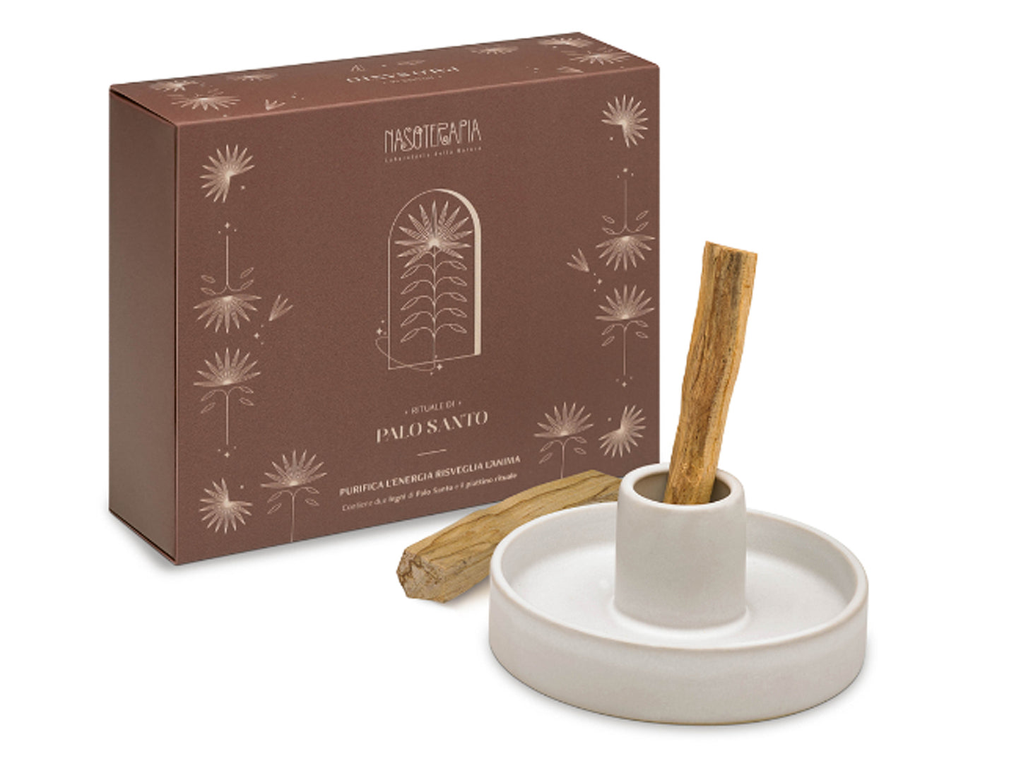 RITUALE DI PALO SANTO - LEGNI + PIATTO RITUALE - NASOTERAPIA