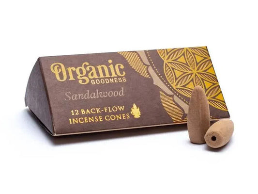 SANDALWOOD - INCENSO BACK FLOW - ORGANIC GOODNESS