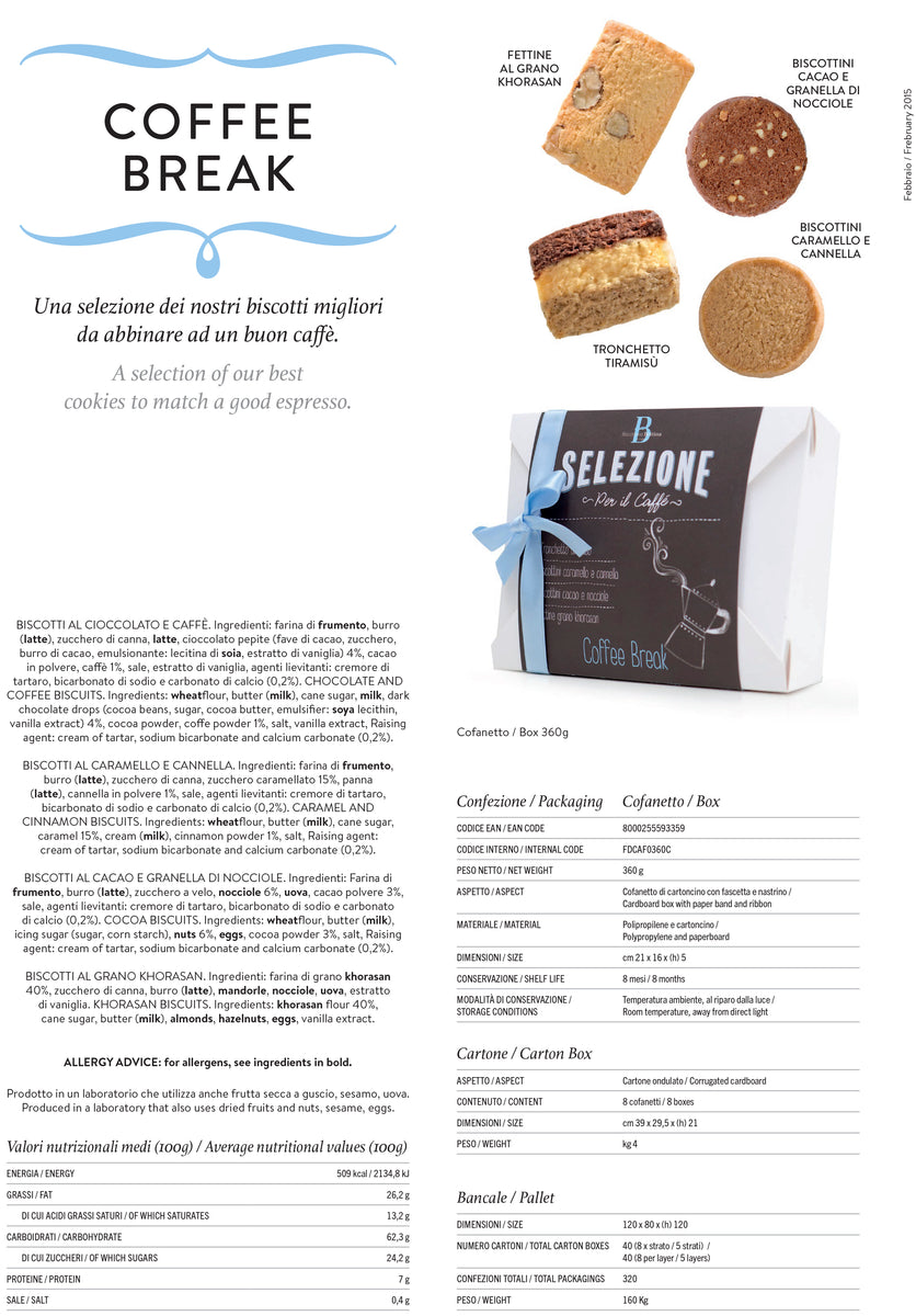 SELEZIONE DI BISCOTTI PER IL CAFFÈ - BISCOTTERIA BETTINA