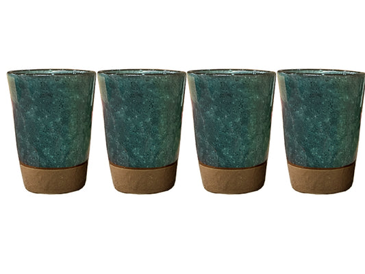 SET 4 BICCHIERI GIAPPONESI PETROL - KANPAI