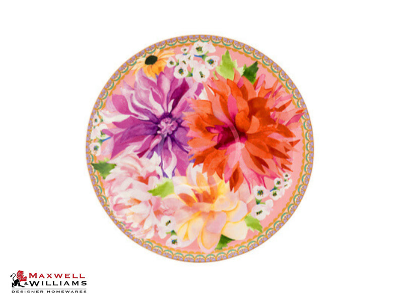 TAZZA CON PIATTINO ROYAL "DAHLIA DAZE" - MAXWELL & WILLIAMS