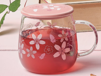 TAZZA IN VETRO ROSA - RITUALI BOTANICI - NEAVITA