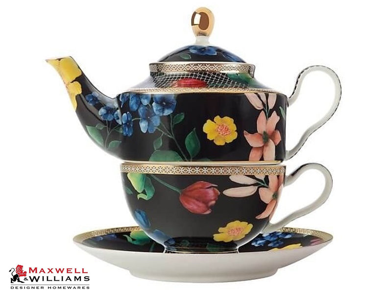 TEA FOR ONE "CONTESSA" NERA - MAXWELL & WILLIAMS