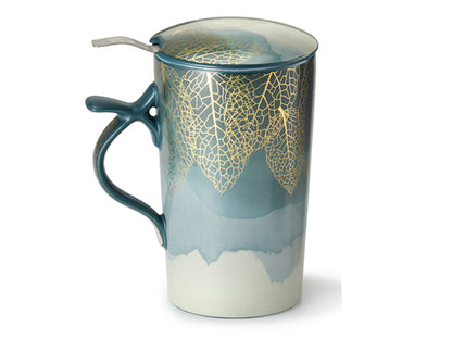 TISANIERA  TEAMUG  diversi colori - GOLDEN LEAF - CHA CULT