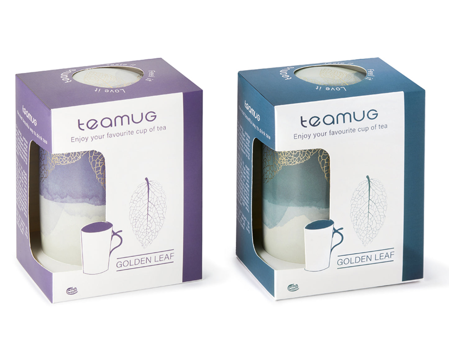 TISANIERA  TEAMUG  diversi colori - GOLDEN LEAF - CHA CULT
