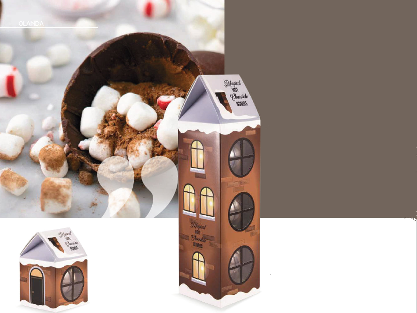 HOUSE BOMB - BOMBA DI CIOCCOLATO CON MARSHMALLOWS