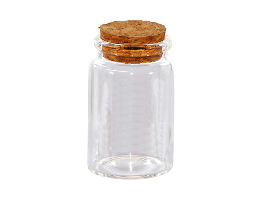 VASETTO IN VETRO CON TAPPO DI SUGHERO - PORTA SPEZIE