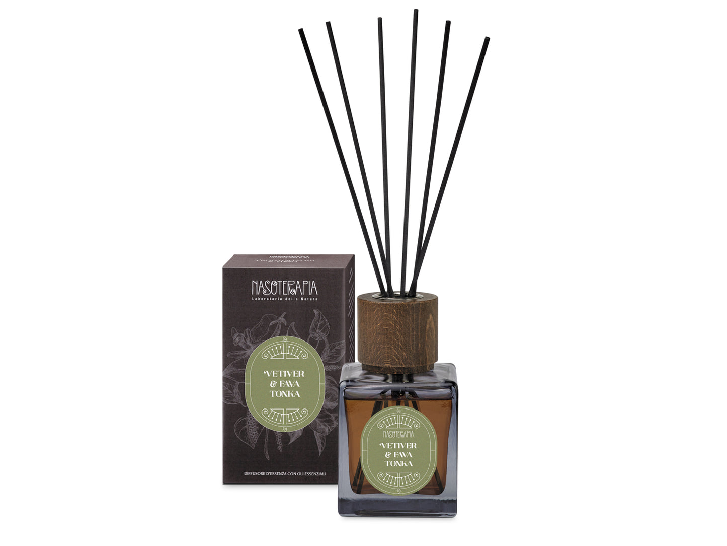 VETIVER E FAVA TONKA - DIFFUSORE PER AMBIENTI 200ML - NASOTERAPIA