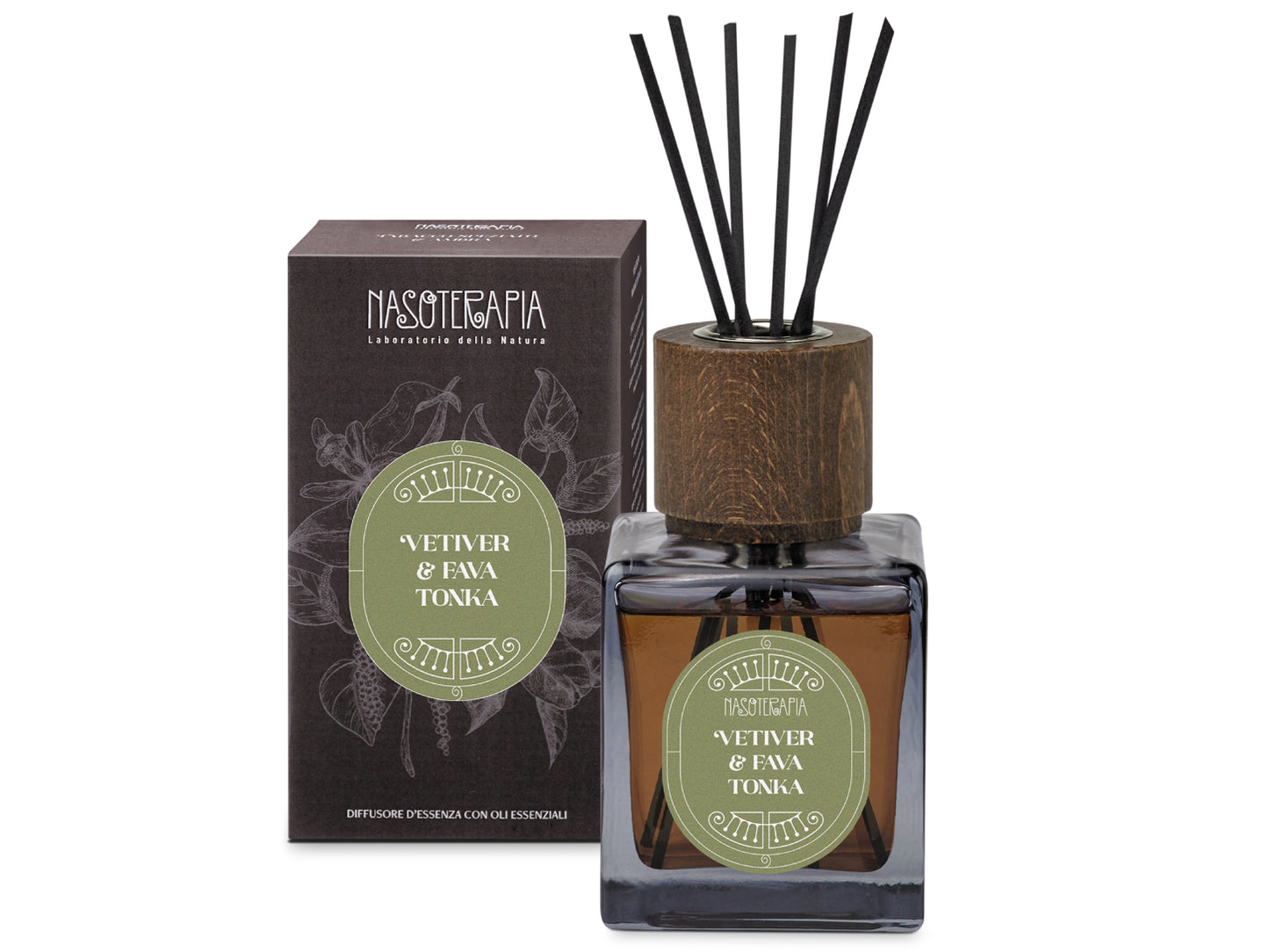 VETIVER E FAVA TONKA  - DIFFUSORE PER AMBIENTI 500ML - NASOTERAPIA