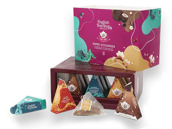 ECO BOX BIO "SUPERGOODNESS PYRAMIDS COLLECTION" - ENGLISH TEA SHOP