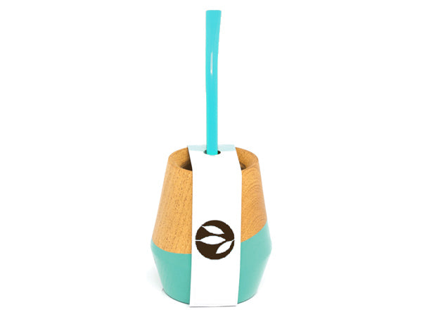 CALABAZA + BOMBILLA - LEGNO AZZURRO