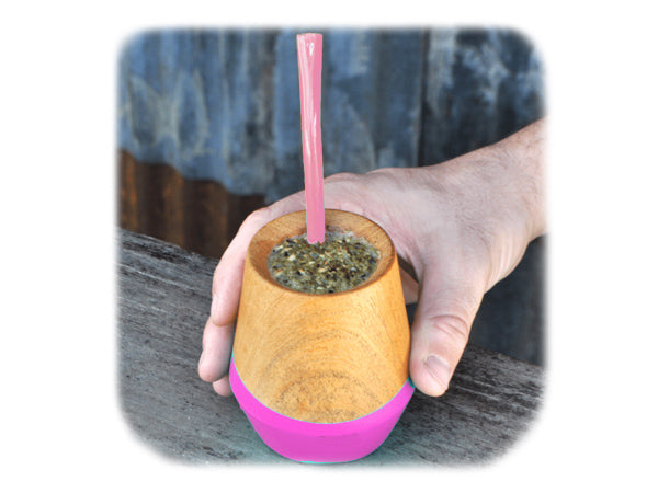 CALABAZA + BOMBILLA - LEGNO FUCSIA