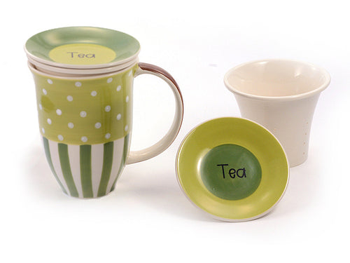 TISANIERA "LINDA" LIGHT GREEN