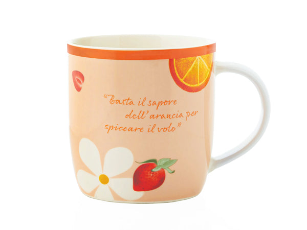 MUG "SPICCHI DI FELICITÀ" ARANCIONE - NEAVITA