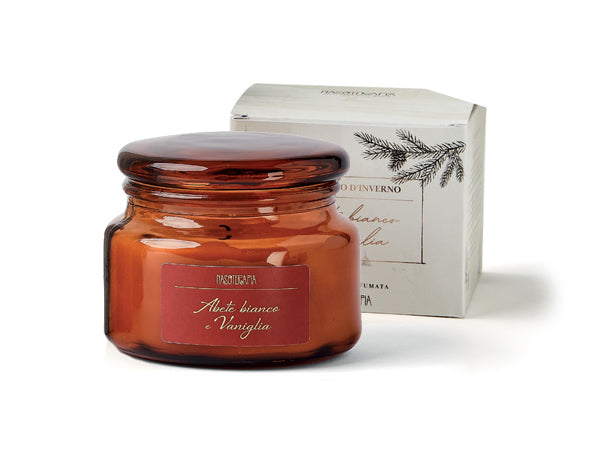 ABETE BIANCO E VANIGLIA - CANDELA - RACCONTO D'INVERNO