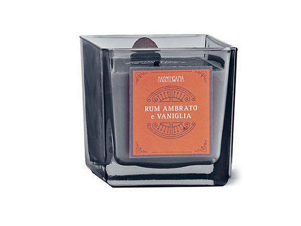 RUM AMBRATO E VANIGLIA - CANDELA -NASOTERAPIA