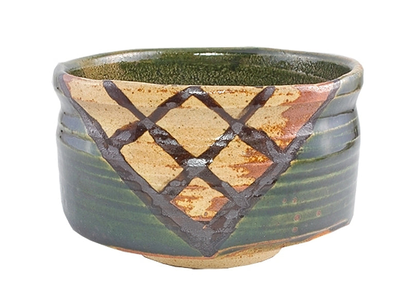 CHAWAN "VERT E BRUN TRIANGLE"