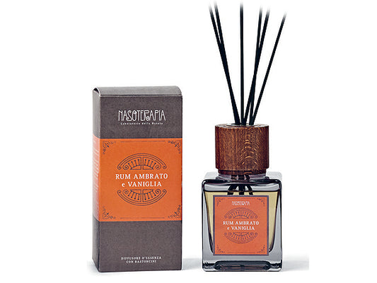 RUM AMBRATO E VANIGLIA - DIFFUSORE PER AMBIENTI 200ML - NASOTERAPIA