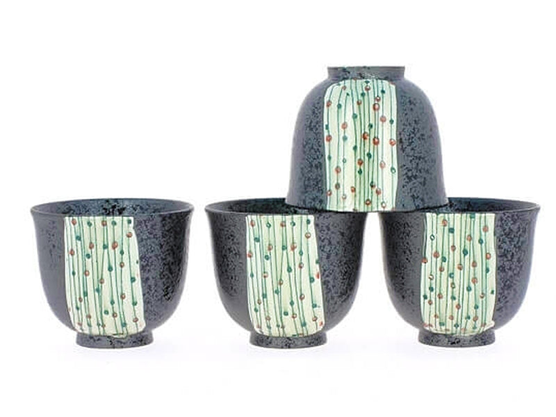 SET 4 CIOTOLINE GIAPPONESI  "BANDE BLANCHE"