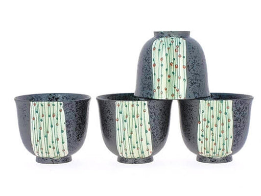 SET 4 CIOTOLINE GIAPPONESI  "BANDE BLANCHE"