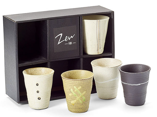 SET 5 BICCHIERI GIAPPONESI  "ZEN"