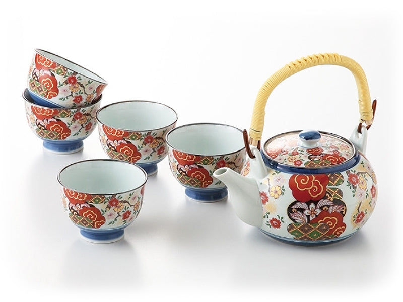 TEA SET GIAPPONESE " JAPAN FLOWERS "