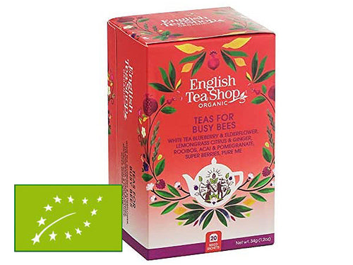 TEAS FOR BUSY BEES BIO - SELEZIONE DI 5 DIVERSI TÈ